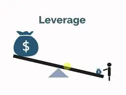 Bitunix A stick figure uses a small bag of money to lift a much larger money bag on a seesaw, illustrating the concept of leverage—similar to how cross margin and isolated margin work in trading.