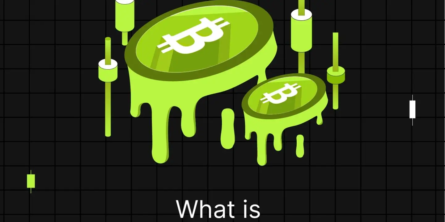 Bitunix Illustration of two melting coins with the Bitcoin symbol, surrounded by candlestick chart elements on a black grid background. Text reads: What is Liquidation Price in Crypto, highlighting how volatile markets affect your liquidation price.