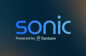 Bitunix The image displays the word sonic in large blue letters, with the text Powered by fantom and the Fantom logo beneath it, all set against a dark blue gradient background.
