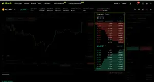 Bitunix Screenshot of a Bitunix trading interface featuring the BTC/USDT order book. The left displays a candlestick chart, while the right showcases real-time buy and sell orders, including prices, quantities, and a current price of ,011.