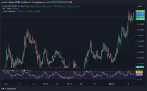 Bitunix A candlestick chart shows PAAL/USDT price movements on Bybit from December 2024 to January 2025, with price rising sharply at the end. RSI and VWAP indicators are displayed below and on the chart, respectively.