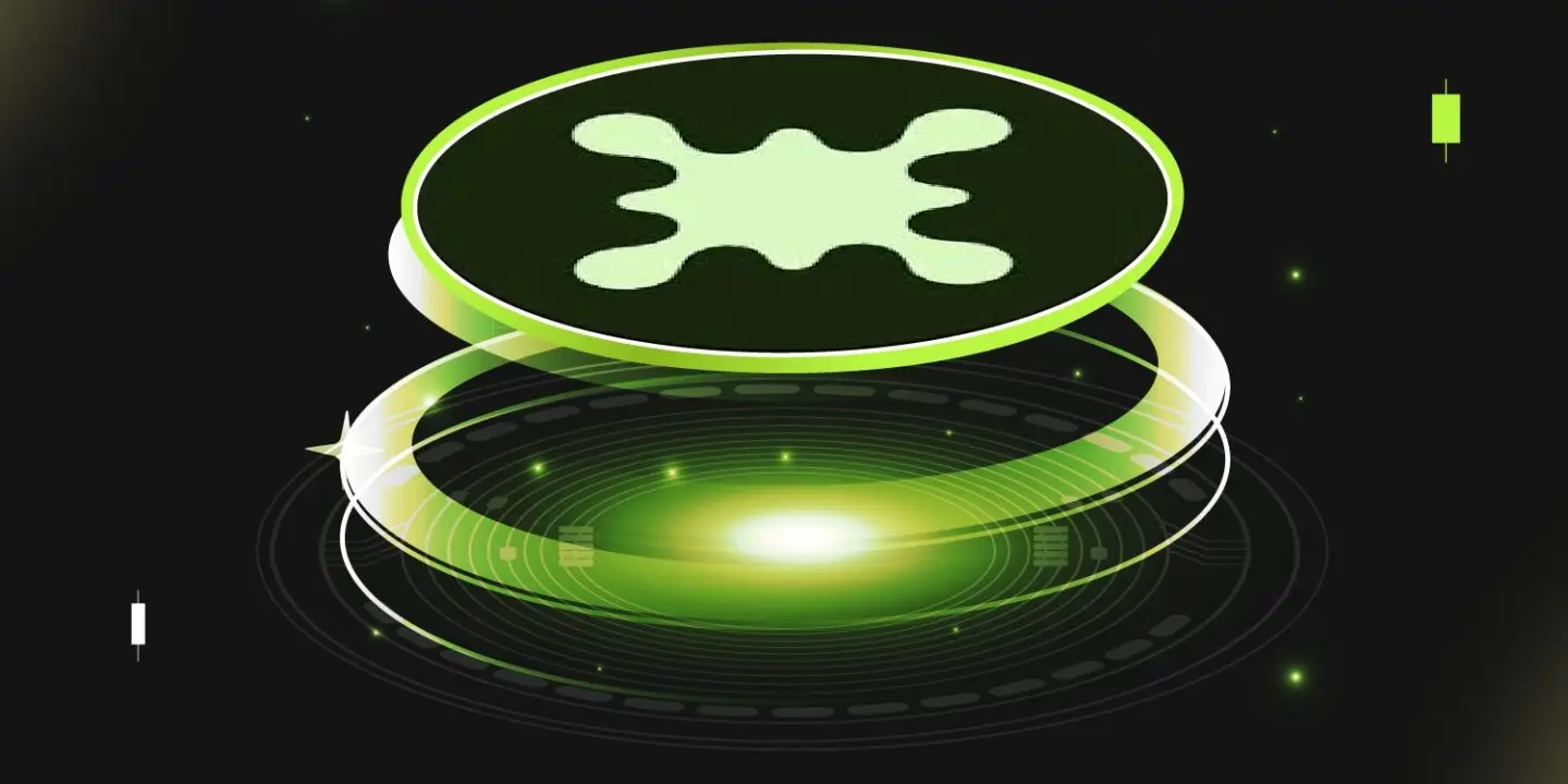 Bitunix A glowing green BIO logo with an abstract organic shape hovers above a digital circular platform, surrounded by green lights, with the text Bio Protocol below on a dark background.