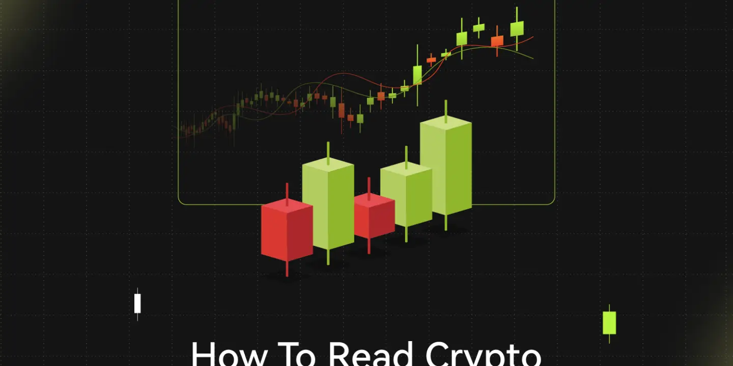 Bitunix A digital graphic with green and red candlesticks and a chart line, featuring the text: How To Read a Crypto Candlestick Chart & Indicators? on a dark grid background. | Bitunix Bitunix A digital graphic with green and red candlesticks and a chart line, featuring the text: How To Read a Crypto Candlestick Chart & Indicators? on a dark grid background.