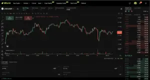 Bitunix A cryptocurrency trading interface displays the LRC/USDT price chart with fluctuating candlesticks, order book data, recent trades, and various trading tools. LRC's price is shown at 0.1116 USDT in a sleek, dark-themed layout. | Bitunix Bitunix A cryptocurrency trading interface displays the LRC/USDT price chart with fluctuating candlesticks, order book data, recent trades, and various trading tools. LRC's price is shown at 0.1116 USDT in a sleek, dark-themed layout.