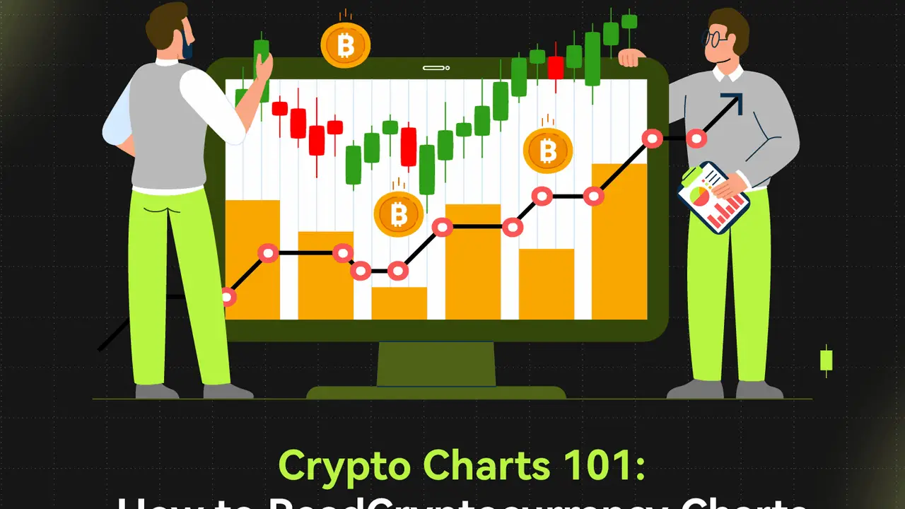 Bitunix Two people stand by a large monitor displaying crypto charts with Bitcoin candlestick patterns. The text reads: Crypto Charts 101: How to Read Cryptocurrency Charts. | Bitunix Bitunix Two people stand by a large monitor displaying crypto charts with Bitcoin candlestick patterns. The text reads: Crypto Charts 101: How to Read Cryptocurrency Charts.