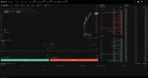 Bitunix A cryptocurrency trading platform on Mantle displays a KNOTUSDT price chart with a sharp upward trend. Order book, recent trades, and buy/sell options stand out against the dark theme with green and red highlights.