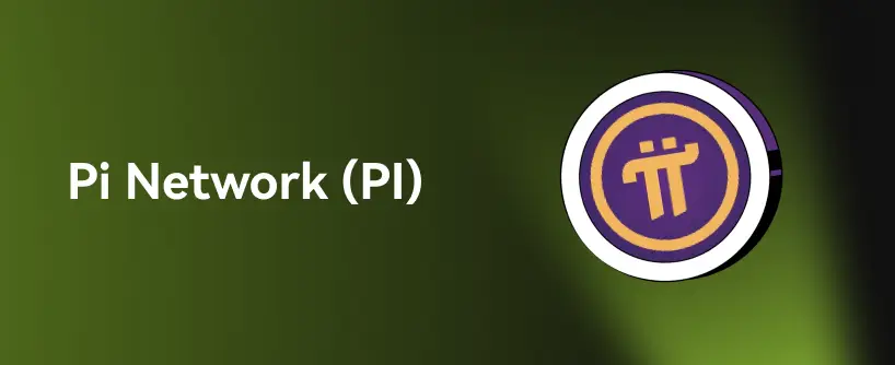Bitunix Green gradient background features the text Pi Network (PI) on the left, hinting at the best crypto to buy, and the Pi Network cryptocurrency logo—a purple circle with a gold pi symbol—on the right. | Bitunix Bitunix Green gradient background features the text Pi Network (PI) on the left, hinting at the best crypto to buy, and the Pi Network cryptocurrency logo—a purple circle with a gold pi symbol—on the right.