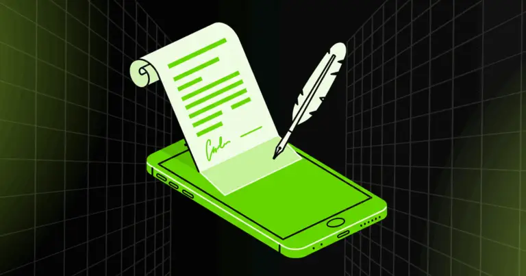 Diagram showing how smart contracts work on blockchain