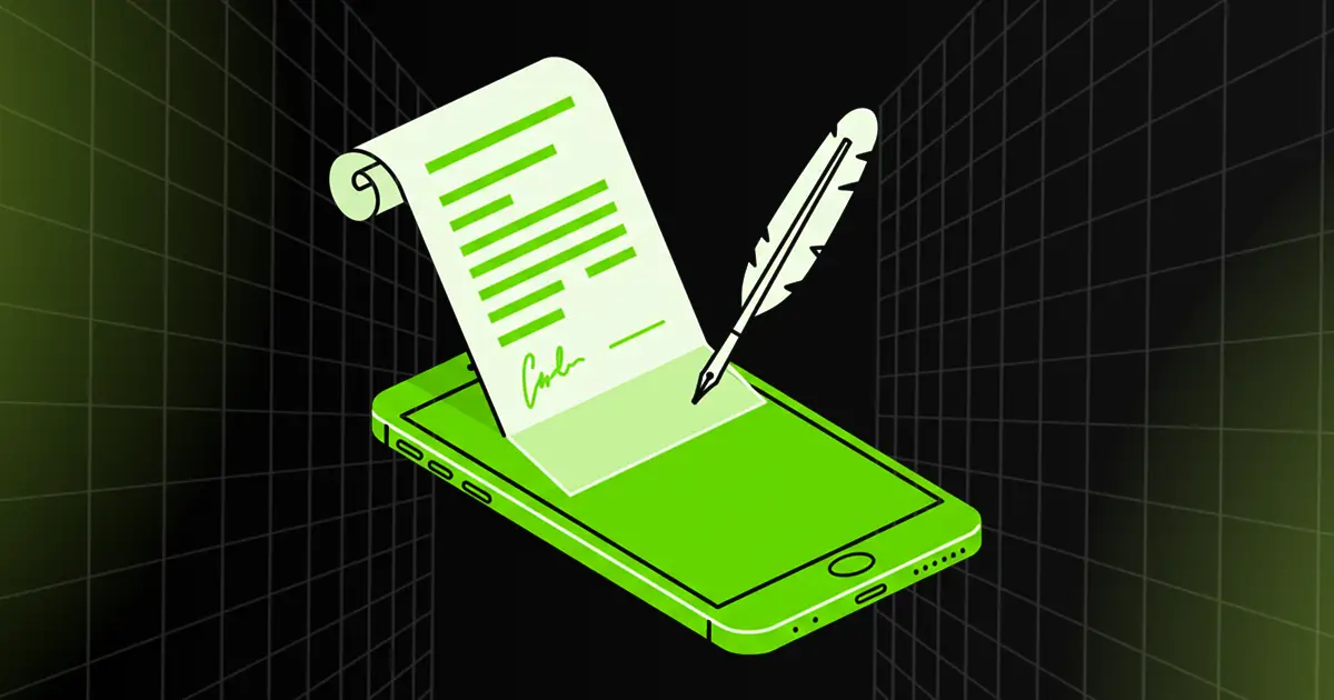 Diagram showing how smart contracts work on blockchain