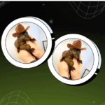 PNUT token displayed on a futuristic green and black grid-themed background.