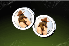 PNUT token displayed on a futuristic green and black grid-themed background.