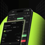 Mobile app showing Bitunix copy trading dashboard interface