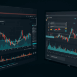 Copy trading dashboards showing real-time crypto charts, market indicators, and automated trade replication tools