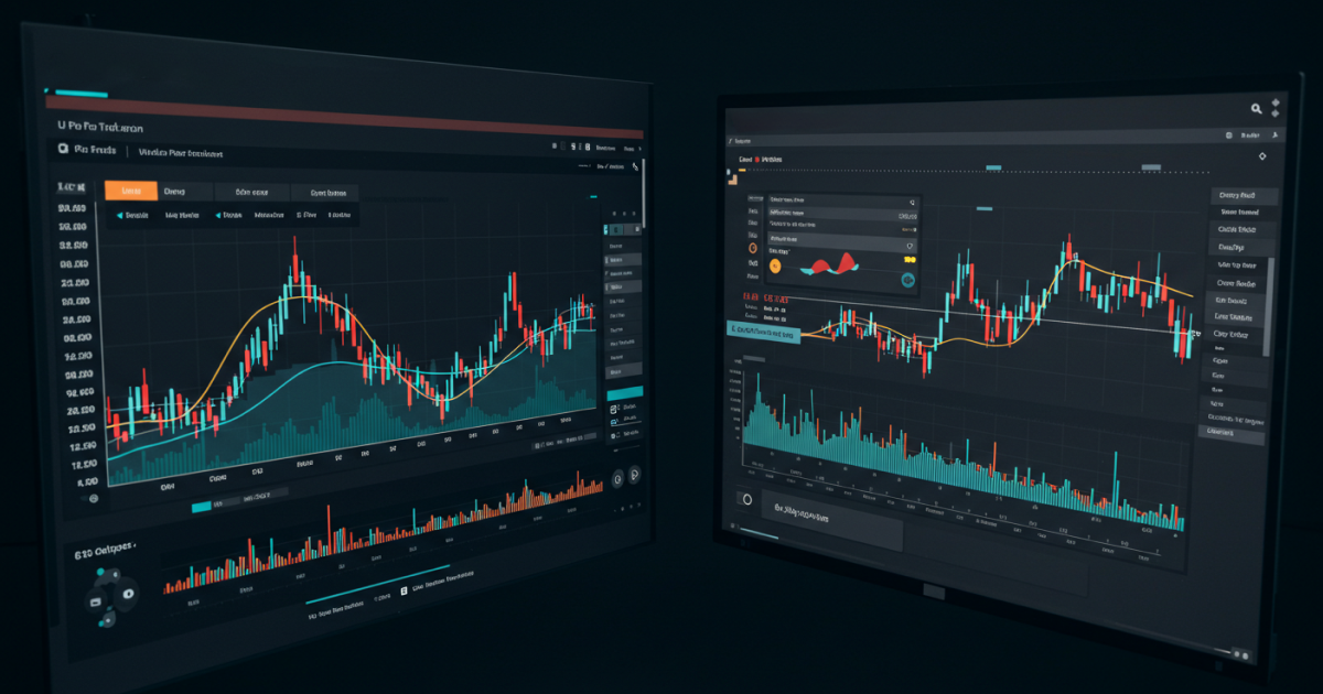 Copy trading dashboards showing real-time crypto charts, market indicators, and automated trade replication tools