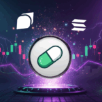 Pump.fun meme coin surges on Solana with rising candlestick chart and lightning background