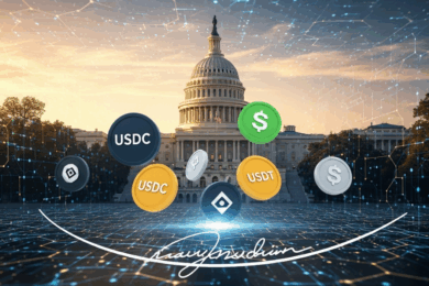 Stablecoins surrounding White House