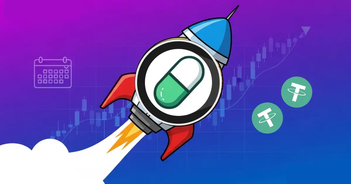 Bitunix A rocket with a pill icon launches upward against a purple background, rising financial chart, calendar icon, and two Tether (USDT) symbols floating nearby—capturing the dynamic energy of pump.fun. | Bitunix Bitunix A rocket with a pill icon launches upward against a purple background, rising financial chart, calendar icon, and two Tether (USDT) symbols floating nearby—capturing the dynamic energy of pump.fun.