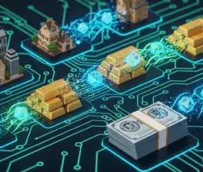 Digital tokenization of real world assets including real estate, gold, cash, and art on blockchain technology