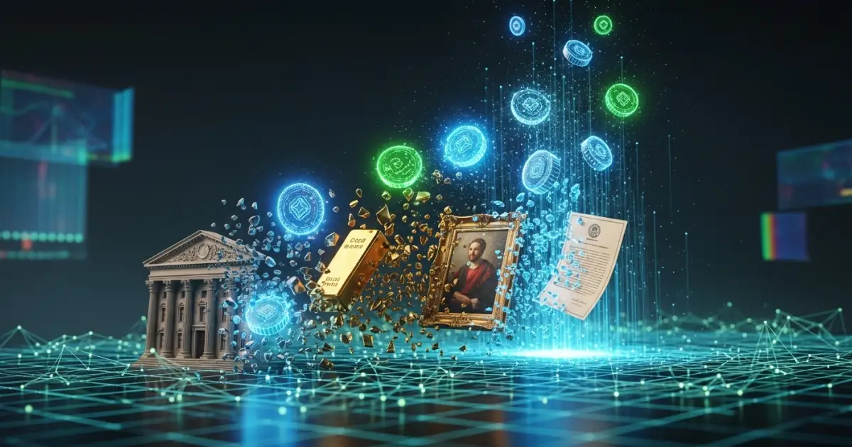Digital representation of real-world assets like gold, art, and documents on blockchain to tokenize ownership and unlock liquidity.