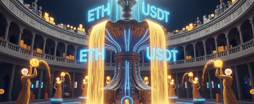 liquidity pool with crypto tokens