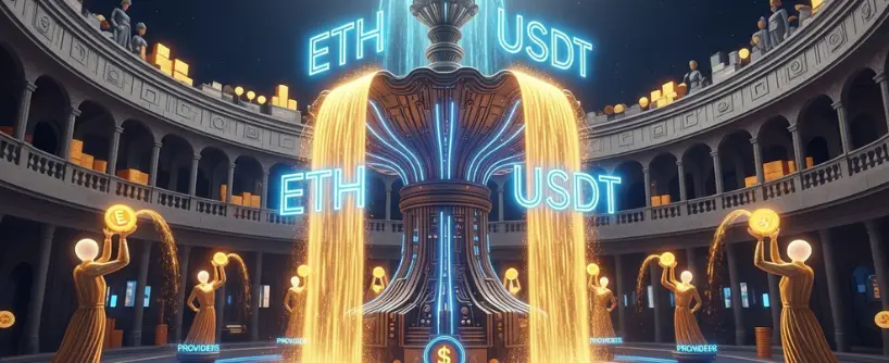 liquidity pool with crypto tokens