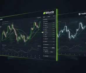 Bitunix crypto trading interface integrated with TradingView charts, showing advanced candlestick analysis, indicators, and real-time market data.