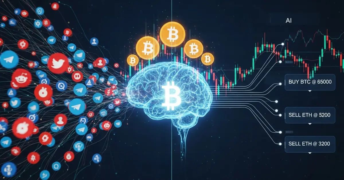 AI in crypto trading with Bitcoin and Ethereum signals driven by social media data