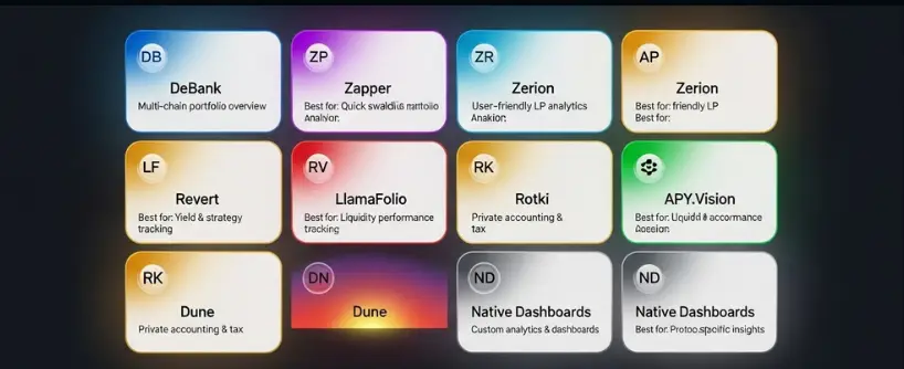 portfolio trackers to monitor LP positions