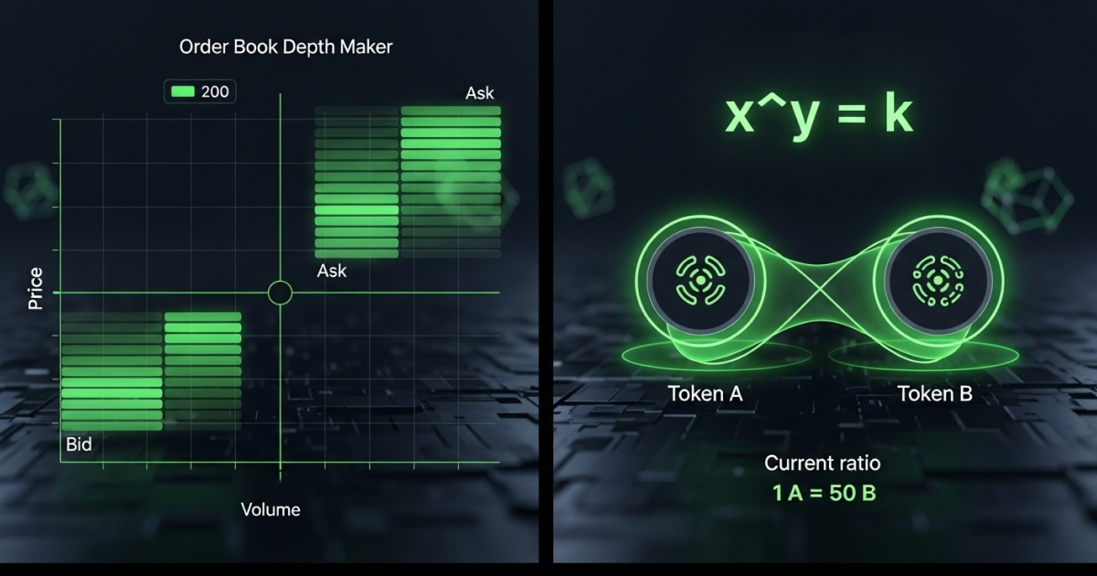 Order Books vs Liquidity Pools in DeFi | Bitunix Learn how order book trading compares to liquidity pools. See how AMMs price assets, why DeFi uses liquidity pools, key risks, and when an order book still wins.