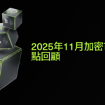 Bitunix Three cubes with Bitcoin and Ethereum logos float above each other on a black background. Yellow text in Chinese reads “2025年11月加密市場熱點回顧.” Bitunix logo is at the bottom right.