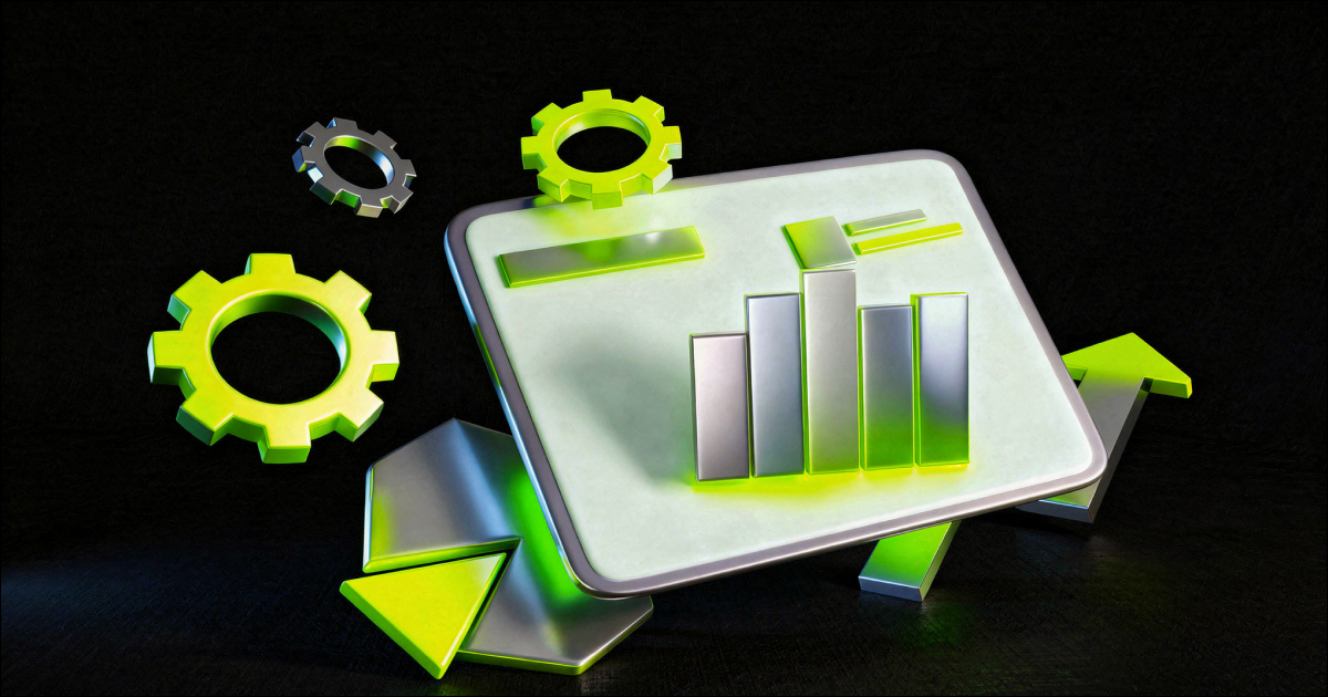 Bitunix A 3D illustration of a metallic chart icon with bar graph, gears, pie charts, and arrows in green and silver tones, representing data analysis and process optimization on a dark background. | Bitunix What Is Copy Trading? Benefits, Risks, and Real Use Cases on Bitunix | Bitunix