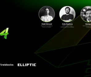 Bitunix A promotional graphic for Bitunix 4 featuring logos and headshots of four speakers: Vitalii Oblozd, Artie Hantura, Georges, and Steven Gu. Partner logos for Hacken, Fireblocks, and Elliptic are shown at the bottom.